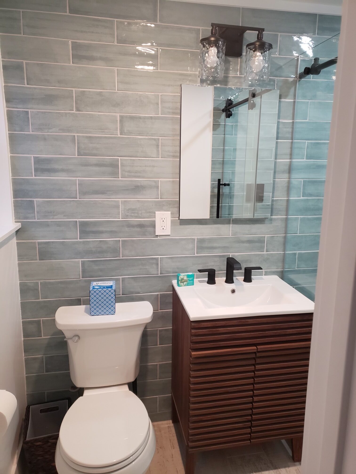 after bathroom remodel