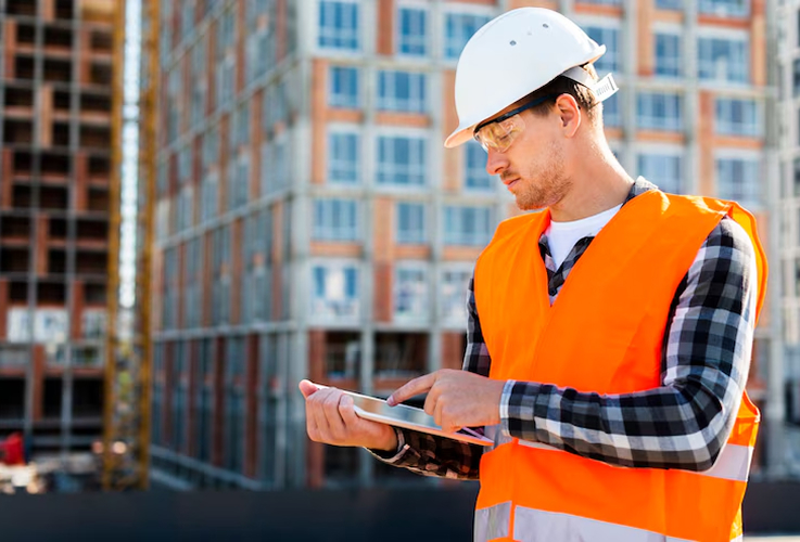 A male construction worker